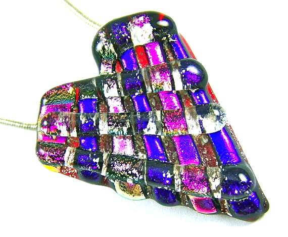 Heart Ashes Cremation Memorial Pendant - Chunky Red Pink Purple